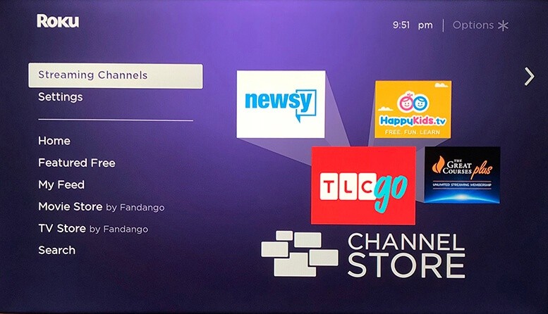 Choose Streaming Channels