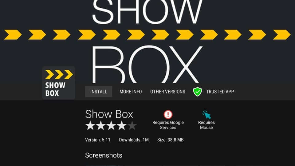 Install Showbox on Firestick using Aptoide TV