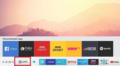 Select Apps to Add Apps on Samsung Smart TV