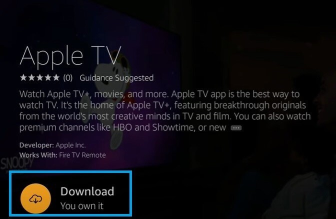 Download and Get Apple TV on Firestick