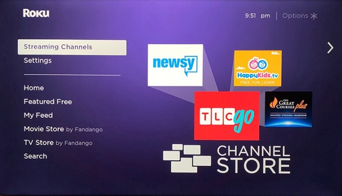Choose Streaming Channel