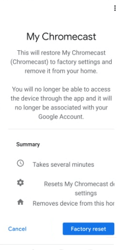 How to Reset Google Chromecast