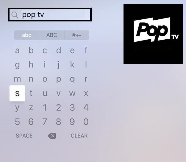 Search Pop TV on Apple TV