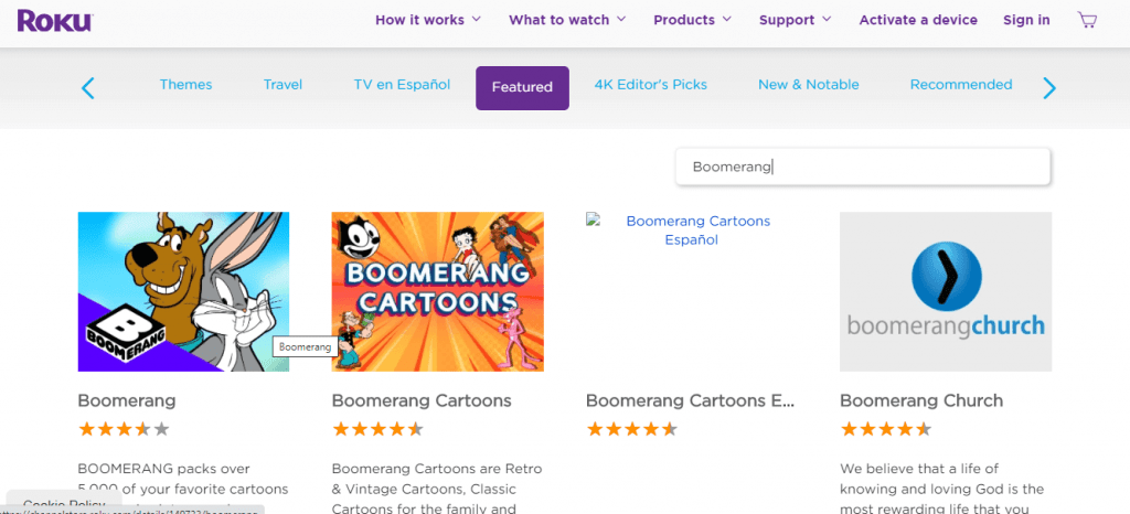 Select Boomerang