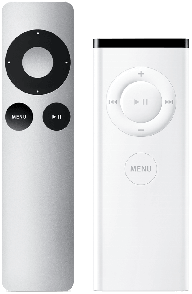 Apple TV White and Aluminum Remote