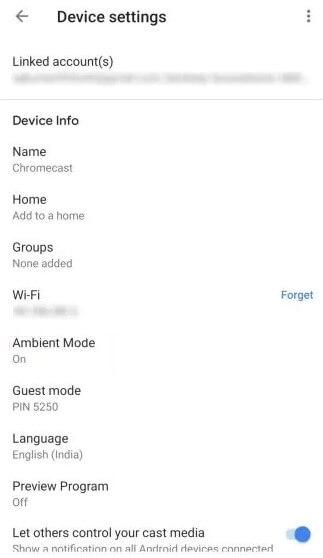 Select Ambient Mode - Change Chromecast Screensaver