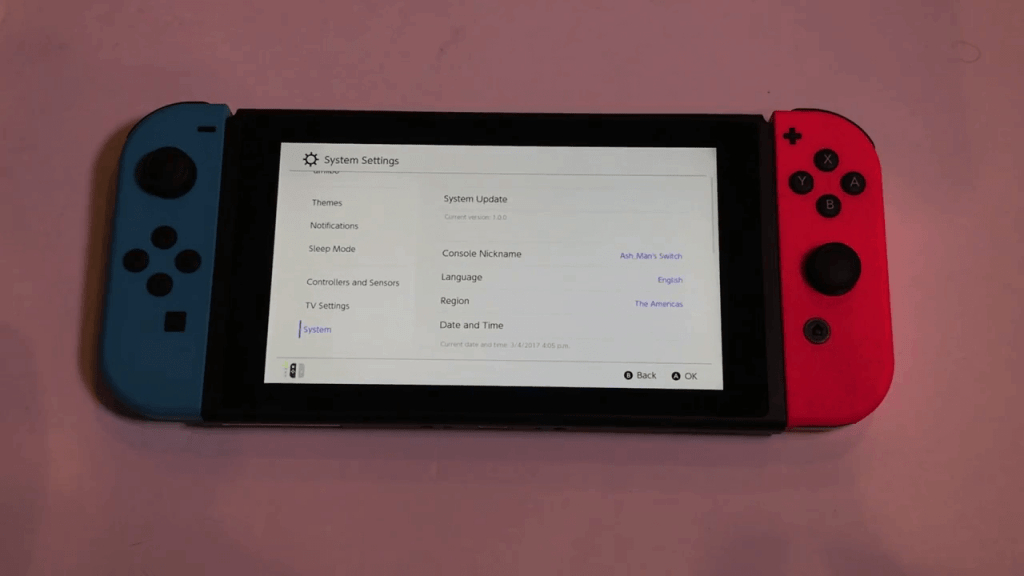 Update Nintendo Switch