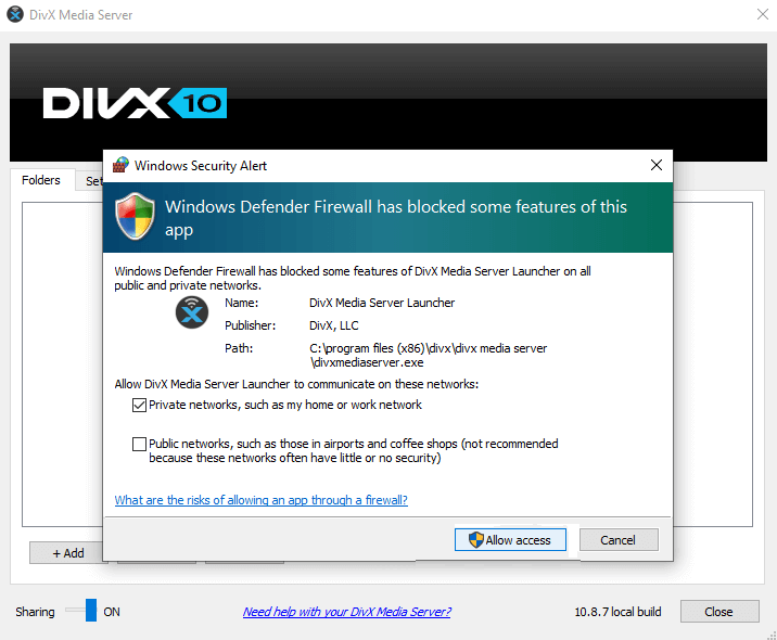 Chromecast DivX - Allow