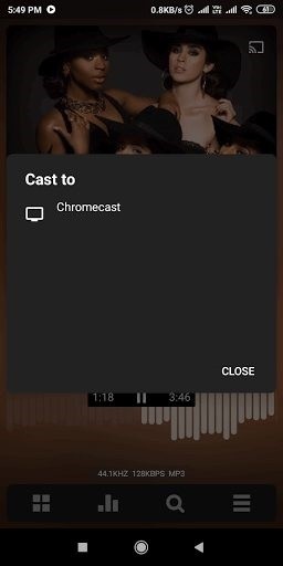 Chromecast Poweramp