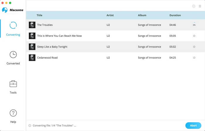 Converting Process -  Apple Music on Roku 