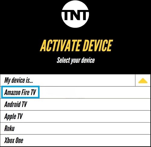 Activate TNT for Firestick