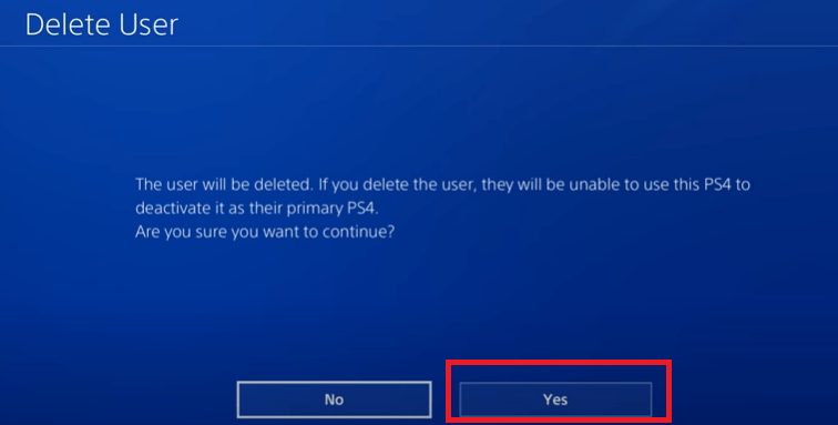 Delete PlayStation Account