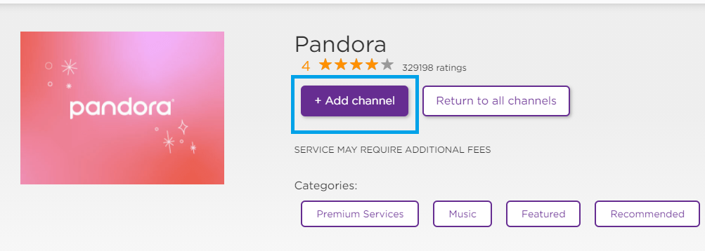 Pandora on Roku