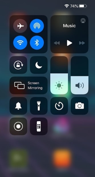 Select AirPlay icon