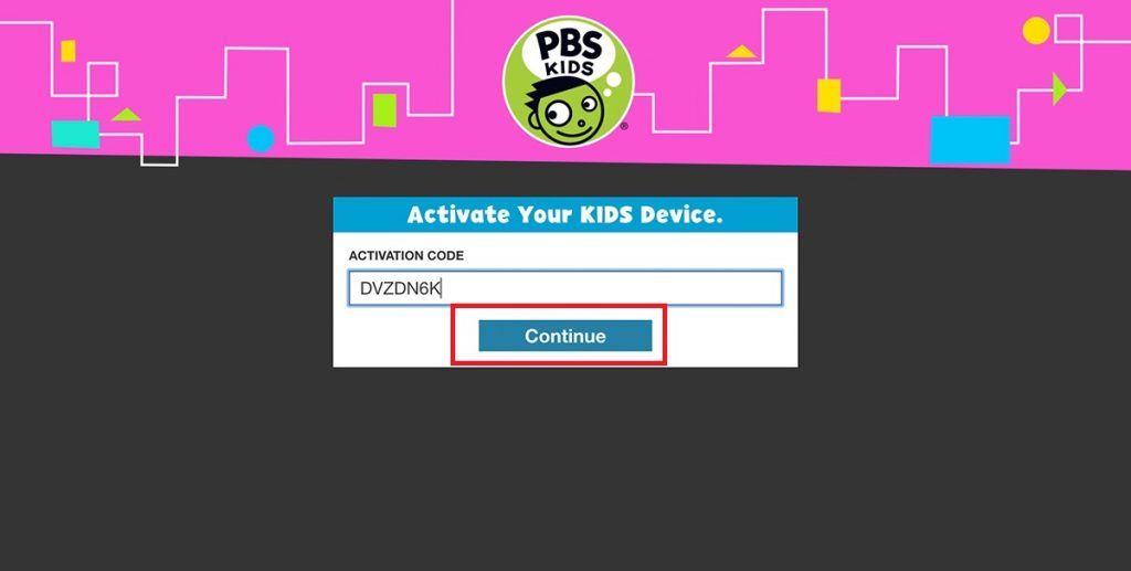 Activate PBS Kids