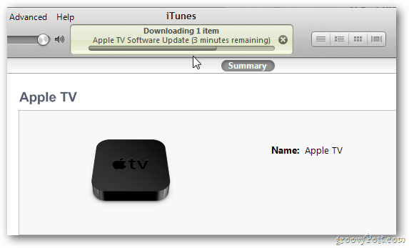 Update Apple TV using Computer
