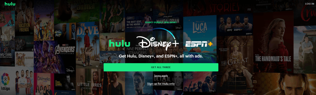 Go to the Hulu website