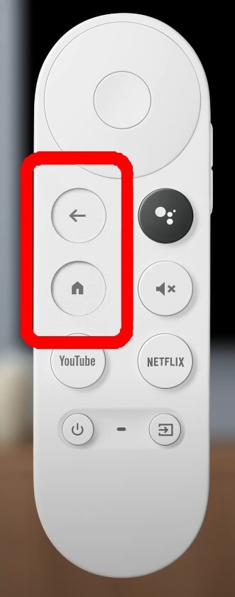 Voice control remote's Home button 