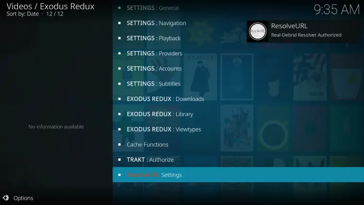 Exodus on Firestick with Real Debrid - Real-Debrid Resolver Authorized