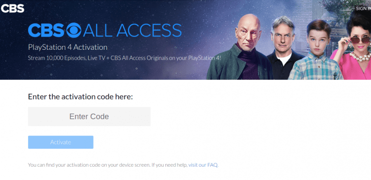 Activate CBS All Access and steam Superbowl on LG TV