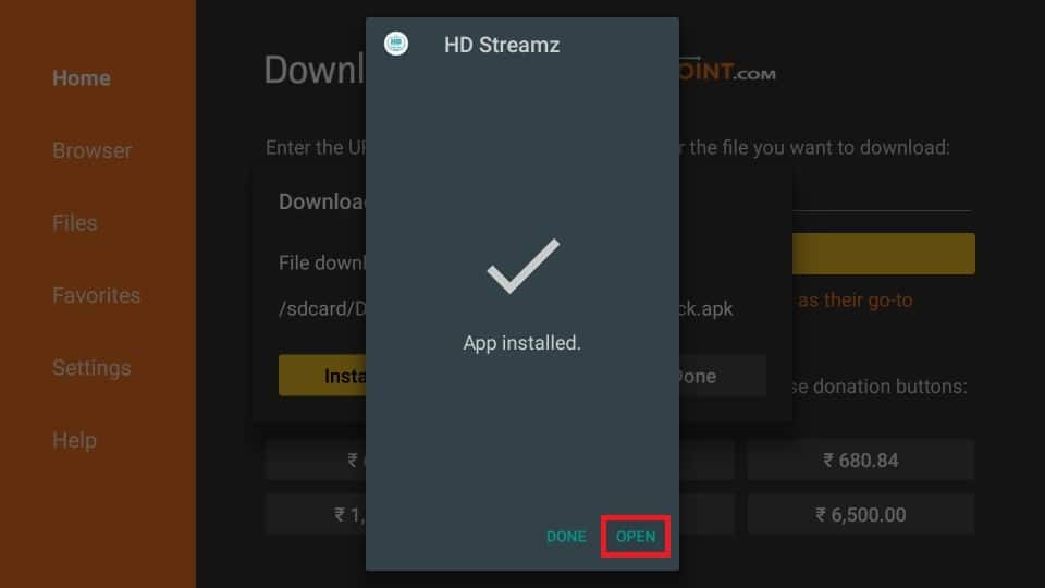 HD Streamz on Firestick