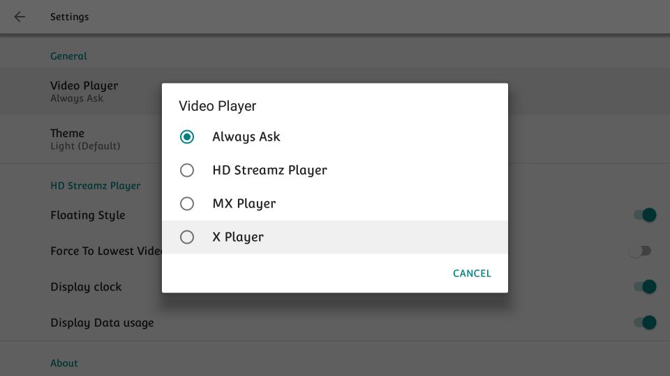 HD Streamz Player