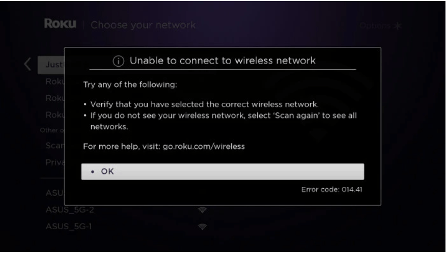 Roku Won't Connect to Internet