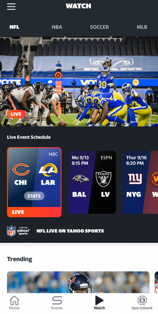 Yahoo Sports on Chromecast