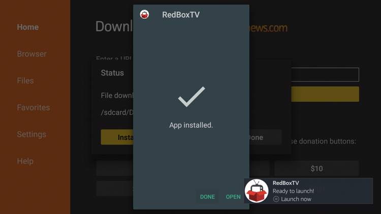 Redbox TV on Amazon Firestick