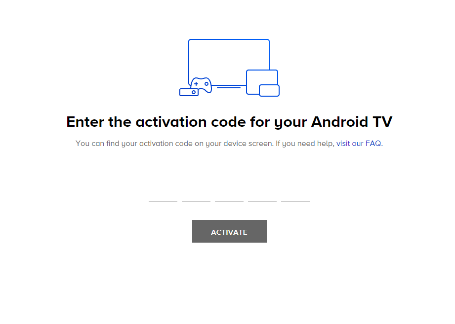 Select the Activate button and stream Super Bowl matches on Sony TV
