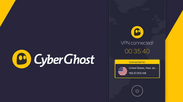 CyberGhost - Best VPN for Google TV