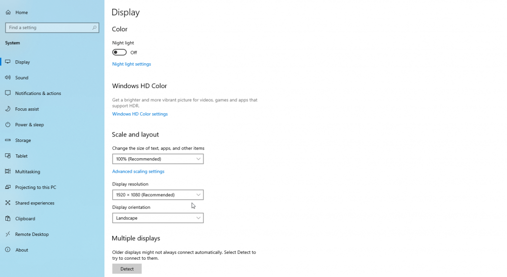 Change display resolution to Chromecast Aspect Ratio