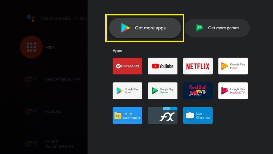 Go to Google Play Store to install Xfinity Stream on TiVo stream