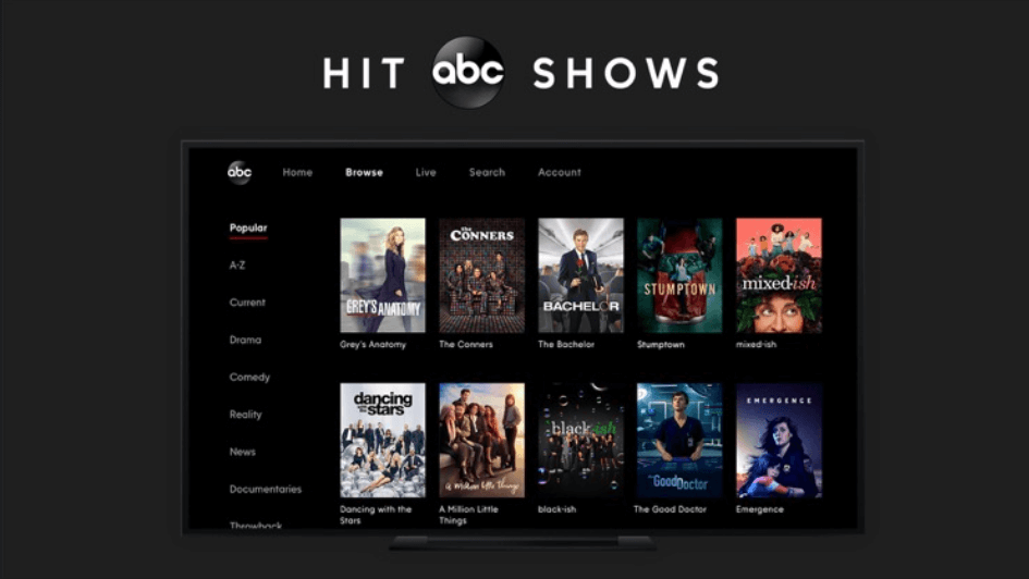 Watch ABC shows on Apple TV