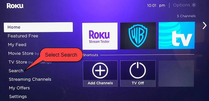 Bloomberg on Roku - Search channel