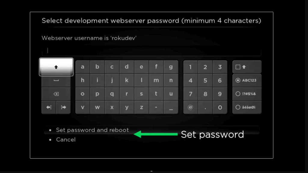 set a web browser password
