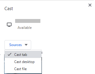 select cast tab