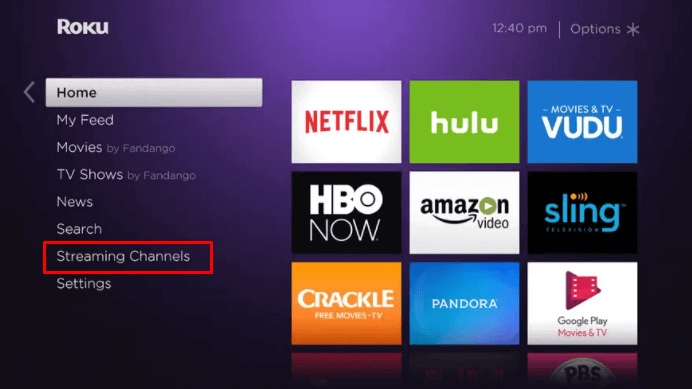 Netflix on JVC Smart TV- select streaming channel