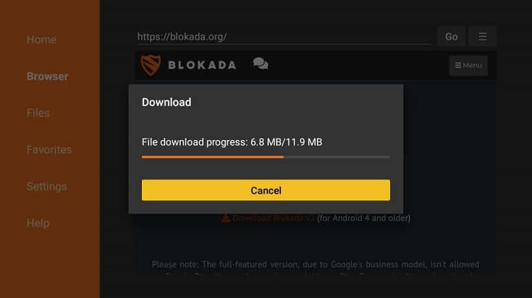 wit for the download -Ad Blocker for Firestick