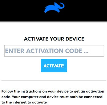 Enter the activation code 