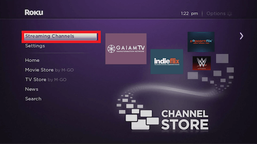 click on search channels to stream Animal Planet on Roku