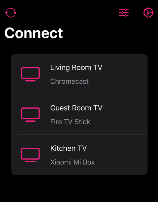 select your chromecast device to chromecast Nickelodeon 