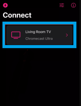 Chromecast TV Land from iOS Smartphone 