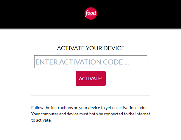 Activate Food Network on Google TV