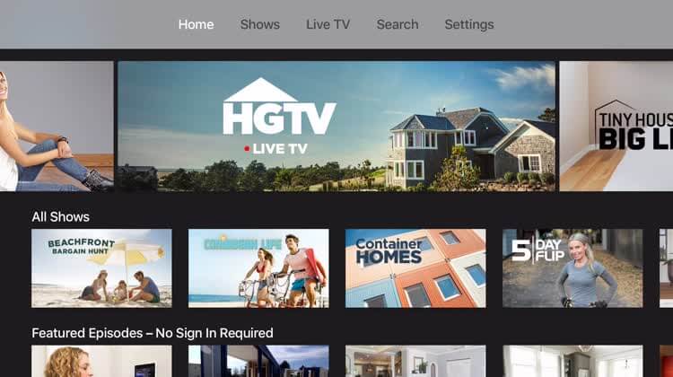HGTV on Google TV