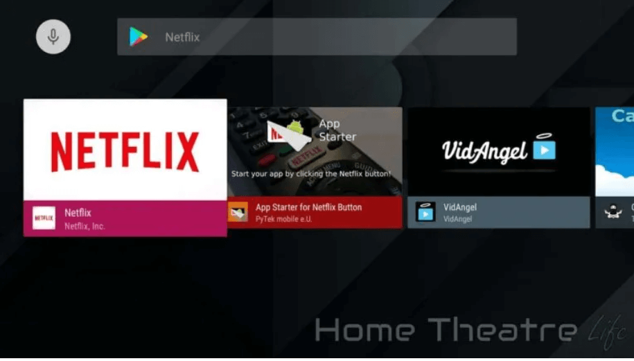 Netflix on Sharp Android TV