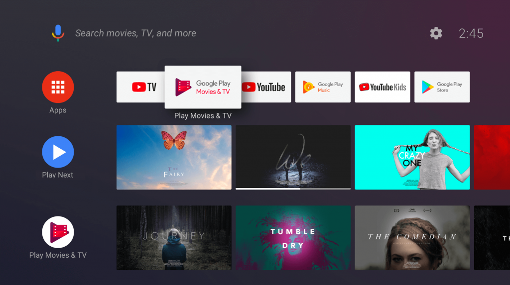 Netflix on Sharp Android TV