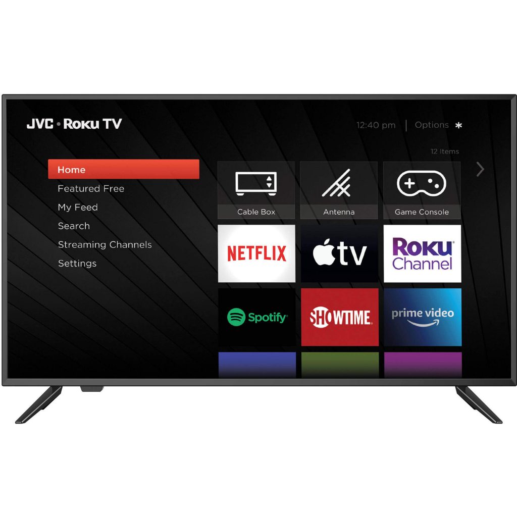 JVC Roku TV  - Home Screen