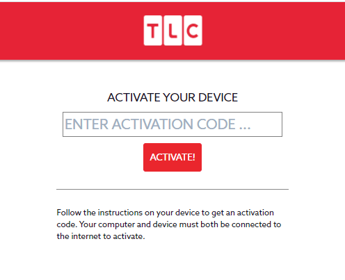 Activate TLC on Apple TV