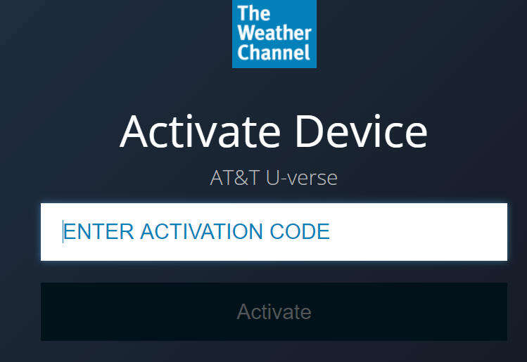 Activate The Weather Channel on Apple TV